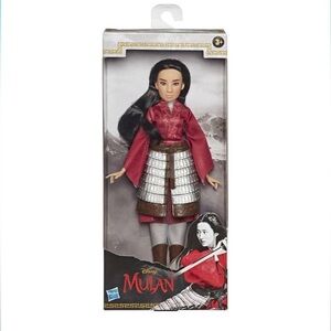 4/$20 Disney Mulan Doll in Red and Silver Armor